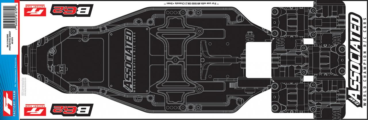 photo of RC10B6.2 FT Chassis Protective Sheet, printed