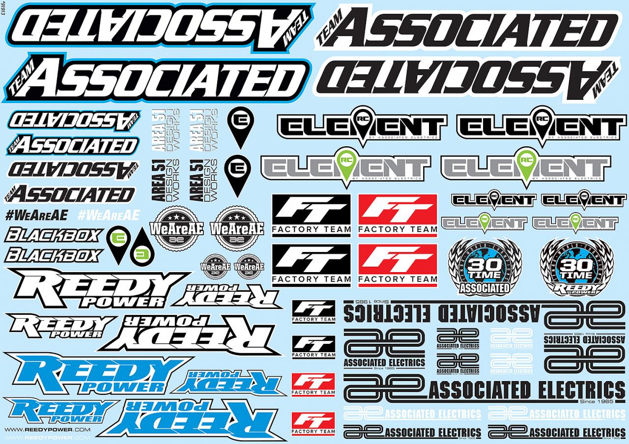 (Pictured: #91913 AE Branding Decal Sheet.)