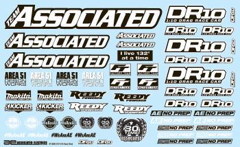 (Pictured: #71089 DR10 Decal Sheet.)