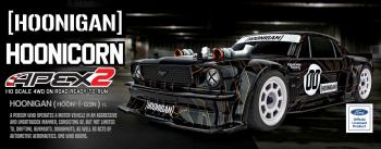 (Pictured: #30124, 30124C Apex2 Hoonicorn RTR and LiPo Combo RTR.)
