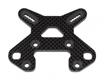 (Pictured: #81503 RC8B4 FT Front Shock Tower, carbon fiber)
