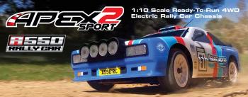 (Pictured: #30126 Apex2 Sport, A550 Rally RTR.)