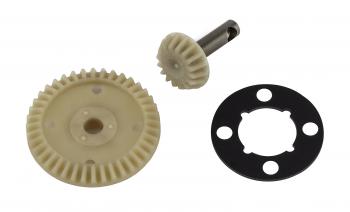 (Pictured: #92318 RC10B74.2 FT Ring and Pinion Gear Set.)