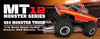 ((Pictured: #40007C MT12 Monster Truck Red RTR.)