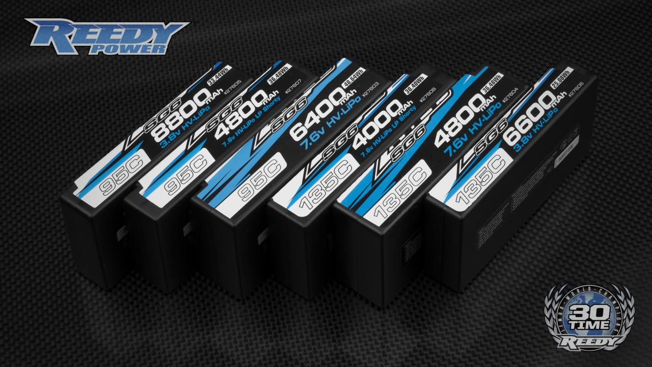 (Pictured: Reedy Zappers SG6 Competition HV-LiPo Batteries.)
