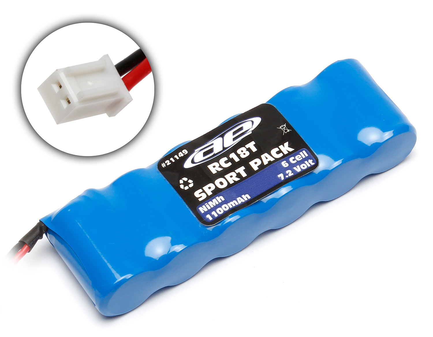 1100mAh 1:18 Sport Pack with M-Plug Connector