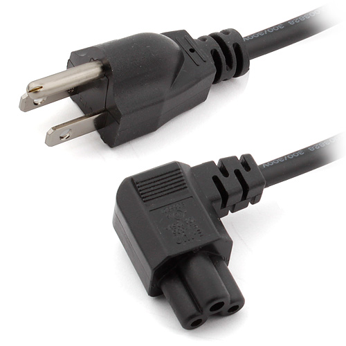 Fuera de borda márketing Independencia US to IEC 320 C5 Angle AC Power Cord, 1m | Associated Electrics