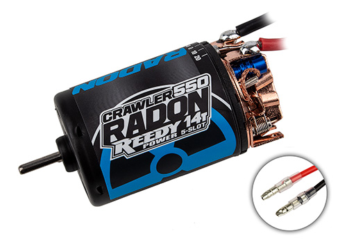 Team Associated 27424 Reedy Radon 2 Crawler 16T 5-Slot 1850kV Brushed Motor 