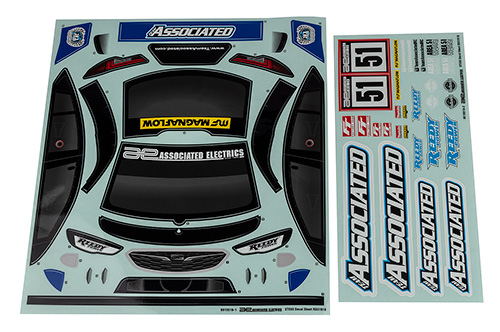 Associated ASC91913 Branding Decal Sheet – Official AE Stickers For RC Cars