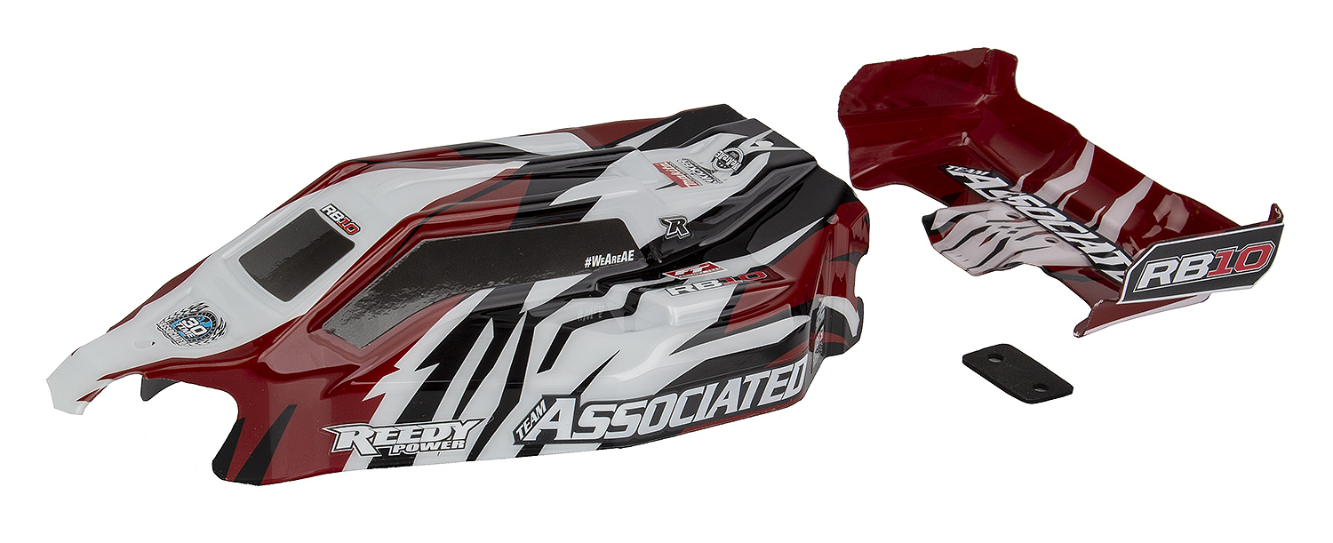 RB10 RTR Body and Wing, red | Associated Electrics