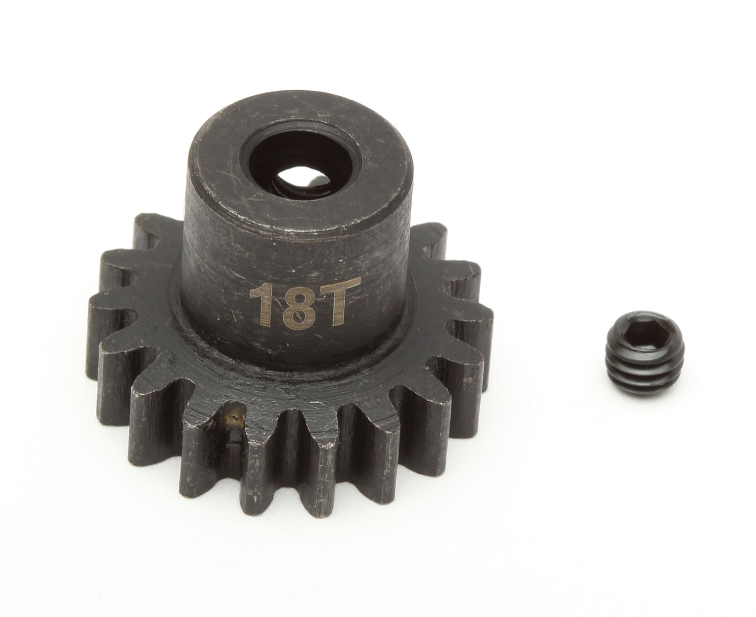 Steel Pinion Gear, 18T, Mod 1, 5 mm shaft