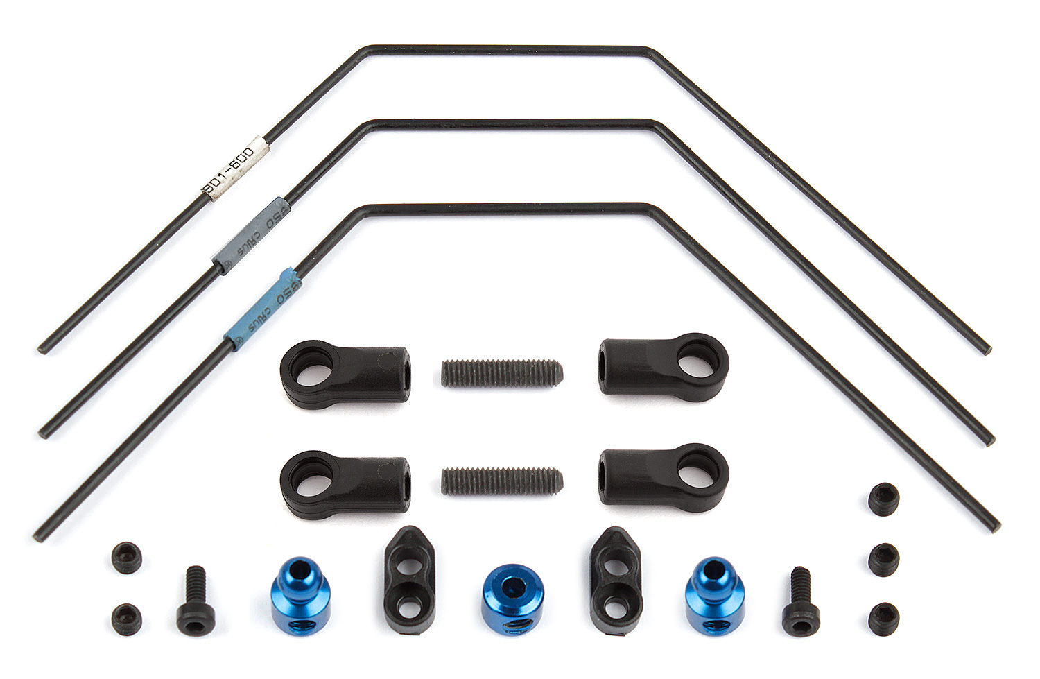 B6.2 Associated Factory Team B6.2D Sway Bar Set Front and Rear