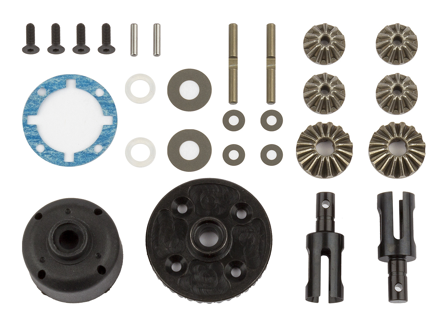 RC10B74 Differential Set, front and rear