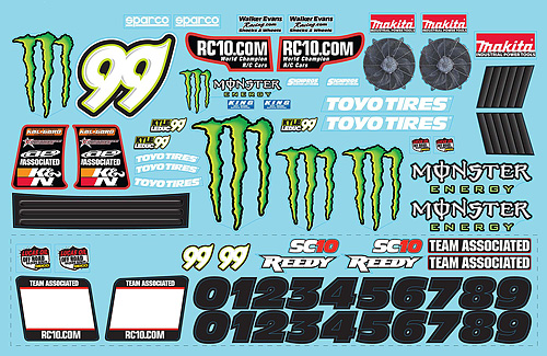 Monster Energy Can Blue Decal Sticker 